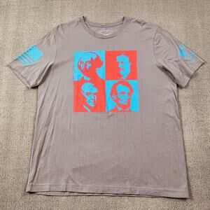 Grunt Style Shirt Adult Extra Large Gray Short Sleeve USA Presidents Casual Mens